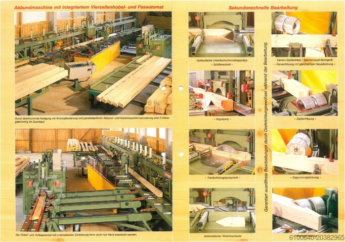 Bewerkingscentrum met doorvoersnelheid Hans Hundegger AG ABM-B P10