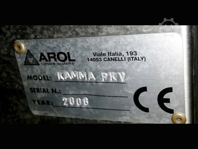 Verschließmaschine Arol KAMMA PK
