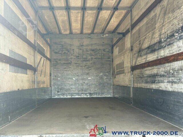 Platós teherautó ponyvával DAF LF220 Plane Spriegel Ladebordwand Dautel 1500 Kg