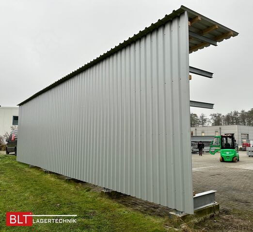 Regał wspornikowy Kragarmregal mit Dach & Rückwand H:400cm Fuß + 3 Ebenen