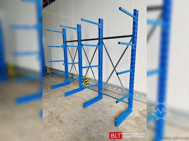 Regał wspornikowy ca. 3,15 lfm. Kragarmregal Langgutregal H: 250 cm 140 kg/Arm META Multistrong