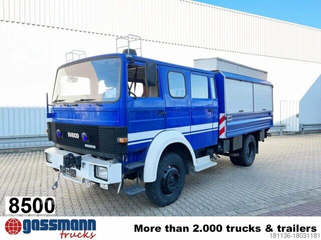 Vrachtwagen met bakwagen Iveco 120-23 AW 4x4 Doka, V8-Motor, Mannschaftswagen 16