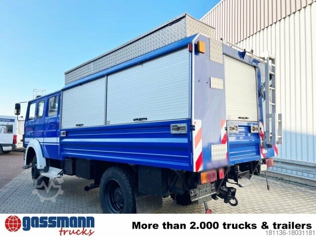 Vrachtwagen met bakwagen Iveco 120-23 AW 4x4 Doka, V8-Motor, Mannschaftswagen 16