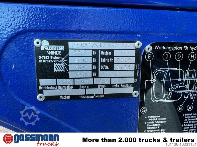 Vrachtwagen met bakwagen Iveco 120-23 AW 4x4 Doka, V8-Motor, Mannschaftswagen 16