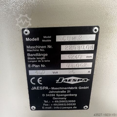 Scie à ruban - Automatique JAESPA COMPACT 2