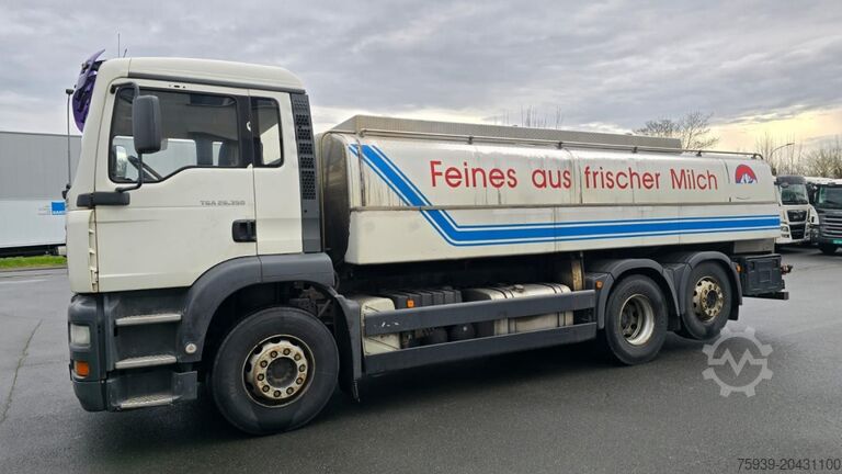 Tartálykocsi MAN TGA 26.350 6x2  Schwarte Doppelmessanlage