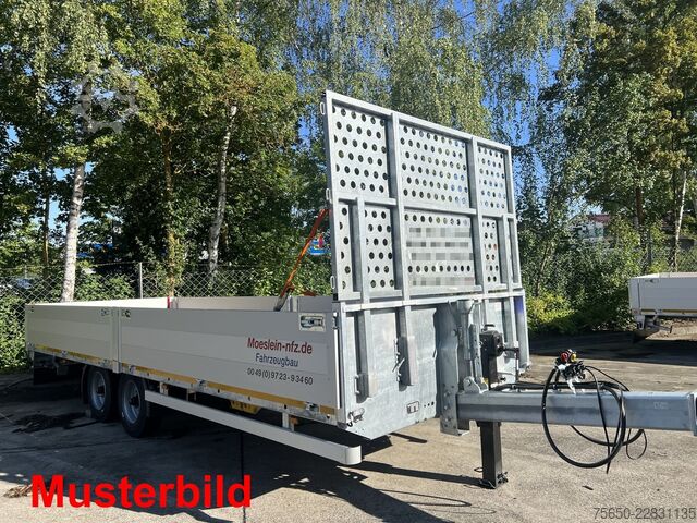 Åben trailer Möslein THT 14,4 G 6,2 L  14,4 t Tandem- Pritschenanhänger- Tieflader