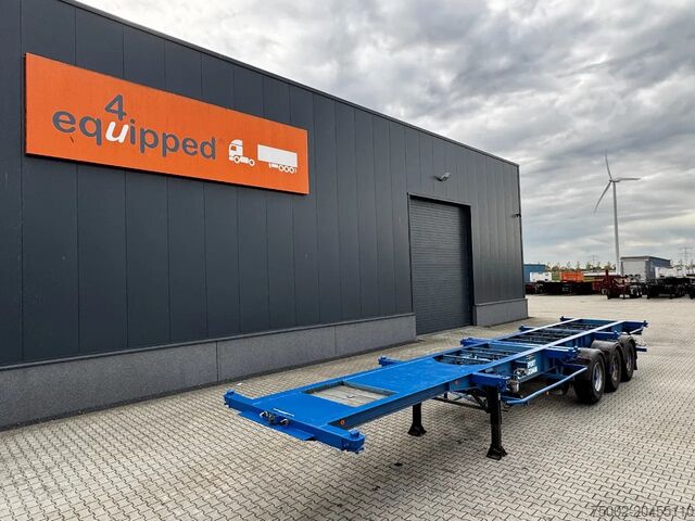 Transport kontenerowy Groenewegen 40FT-chassis / liftaxle / drumbrakes / NL-Chassis