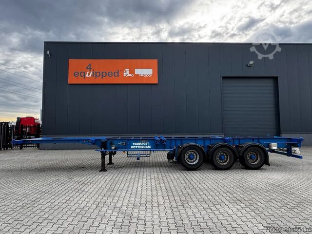 Transport kontenerowy Groenewegen 40FT-chassis / liftaxle / drumbrakes / NL-Chassis