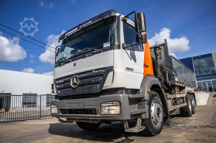 Sklápěč s jeřábem MERCEDES AXOR 2533 L - HIAB 244 E-4 HIPRO