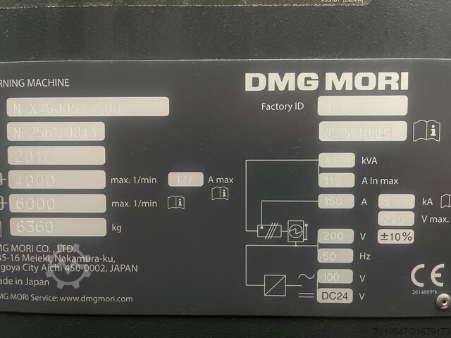 CNC turning and milling center DMG MORI NLX 2500 SY / 700