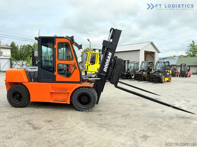 Stivuitor cu patru roți DOOSAN 70 / DUPLEX / FORK 2500MM / POSITIONER