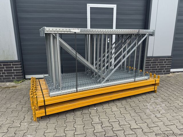 Długość regału: 30,72 mb. / Szt.: 2000x1100 mm META (Thyssen) Multipal S Palettenregalanlage Palettenregal Regal