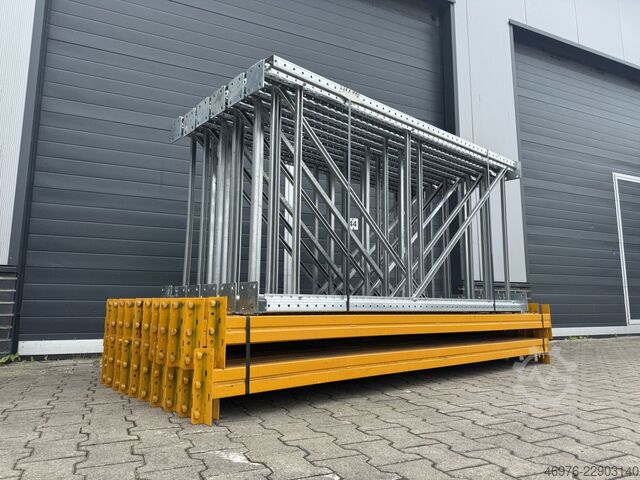 Długość regału: 30,72 mb. / Szt.: 2000x1100 mm META (Thyssen) Multipal S Palettenregalanlage Palettenregal Regal