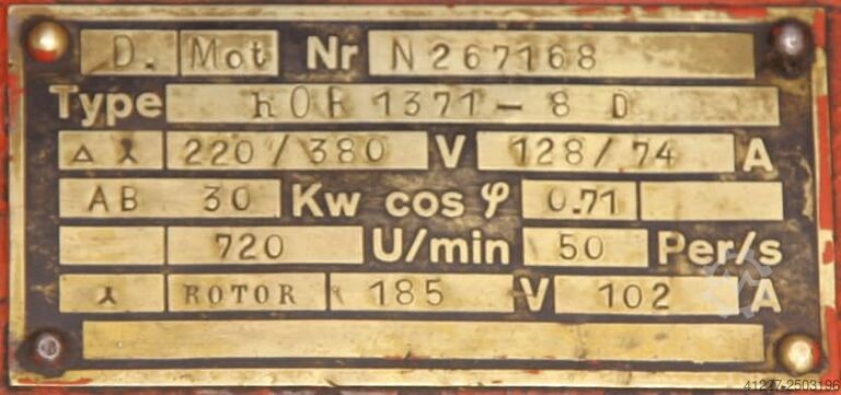 Silnik elektryczny 30 kW 720 obr./min unbekannt hOR1371-8D