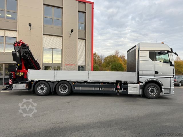 Autokran MAN TGX 26.540 6x2-4 LL Containerpritsche/Fassi 545