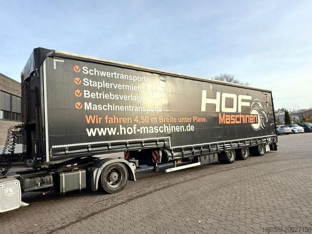 Nízkoložný návěs  Wiese 3-Achs Stufen Sattel mit Auffahrrampe 25T