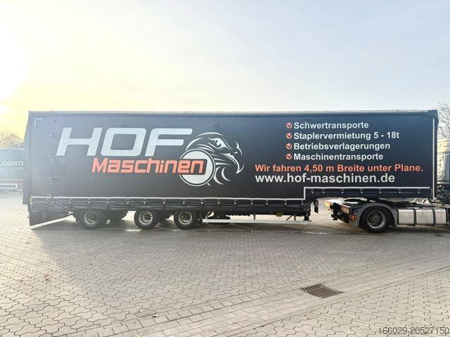 Nízkoložný návěs  Wiese 3-Achs Stufen Sattel mit Auffahrrampe 25T