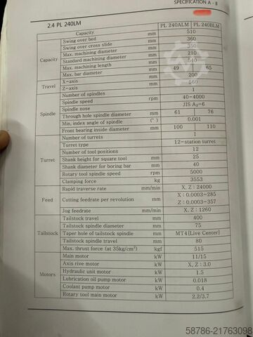 Strung CNC SMEC PL240LM