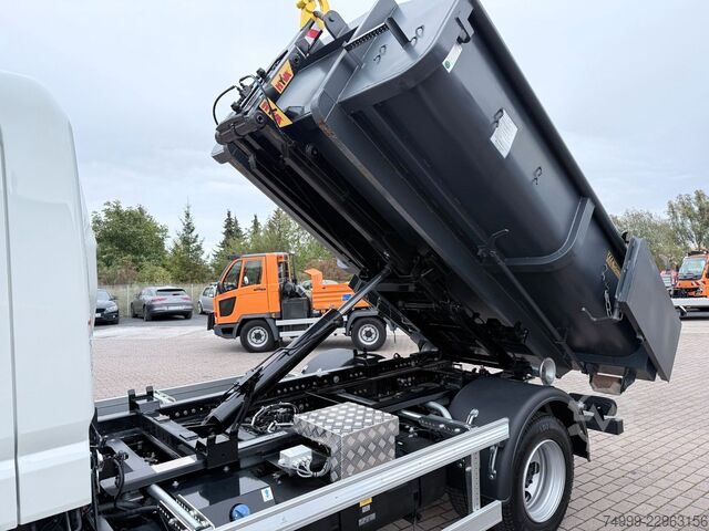 Φορτηγό ανατρεπόμενο βαν FUSO Canter 7C18 HYFA Abrollkipper inkl. Mulde