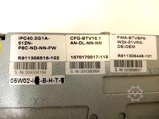 Bedieningseenheid R911306516-102 REXROTH IPC40.2G1A-512N-P8C-ND-NN-FW