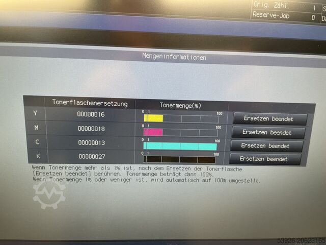 Digitale drukmachine Minolta AccurioPress C3080 incl. IQ-501 Booklet finisher, Paper deck