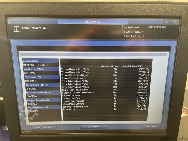 Digitale drukmachine Minolta AccurioPress C3080 incl. IQ-501 Booklet finisher, Paper deck