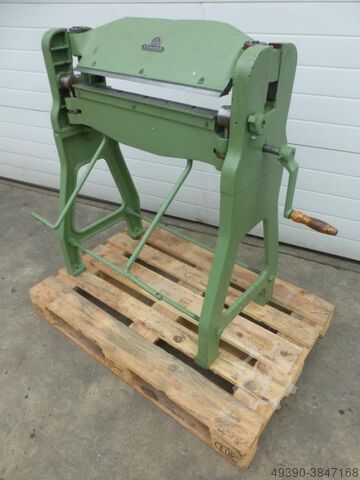 Handmatige zwenkzetbank, handmatige zwenkzetbank; kantpers, plaatbuigmachines KRAMER AMS 650 x 1,5