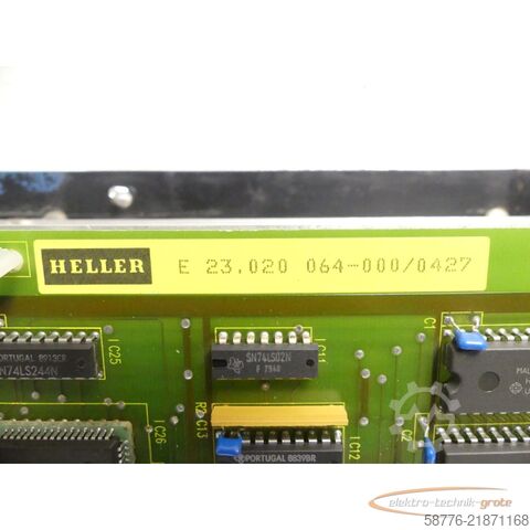 Componente Heller uni-Pro 24.000914 Monitor mit E 23 Steuerkarte SN: 8429
