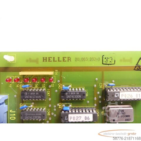 Componente Heller uni-Pro 24.000914 Monitor mit E 23 Steuerkarte SN: 8429