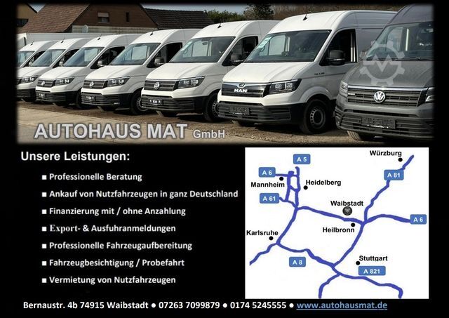 Furgone chiuso VOLKSWAGEN CRAFTER 2.0TDI XXXL KOFFER RAMPE KAMERA 177 PS