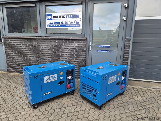  CGM S9000 Dual 9kva diesel Nieuw Ongebruikt.