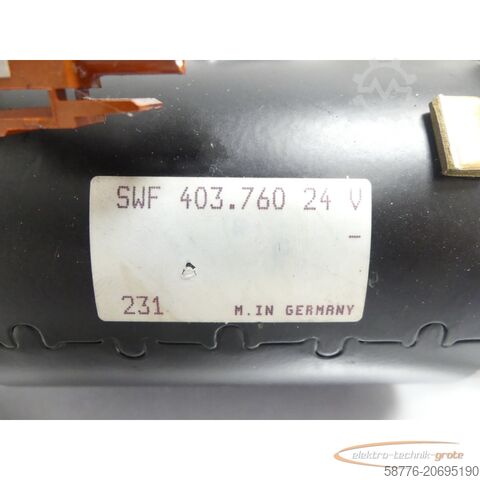Control unit SWF 403.760 24 V Getriebemotor SN: 119068 mit mechanischer Einheit