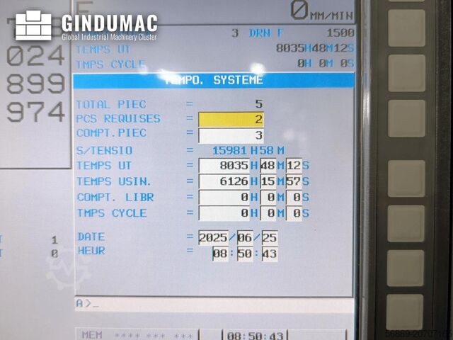 Horizontaal bewerkingscentrum DOOSAN HM 8000