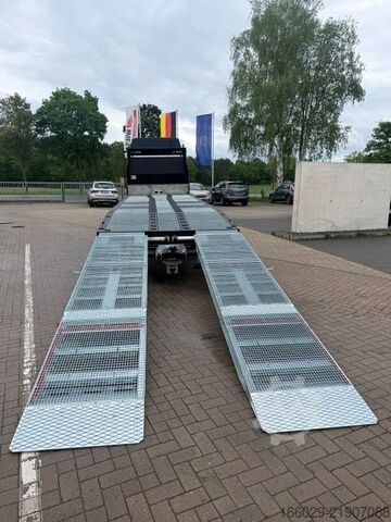 Dépanneuse MAN Baumaschinen Maschinentransporter mit Rampen