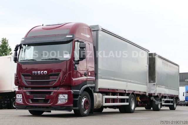 Plattewagen met zeil IVECO Stralis 460 PP Komplettzug Durchladesystem