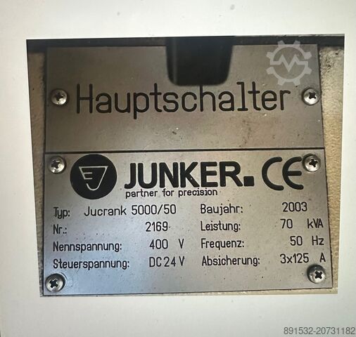 Krukasslijpmachine Junker Schleifmaschine Jucrank 5000/50