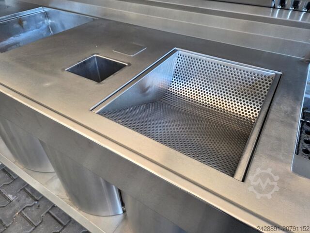3-vaks friteuse met plaat en bain-marie Kiremko HRF 2