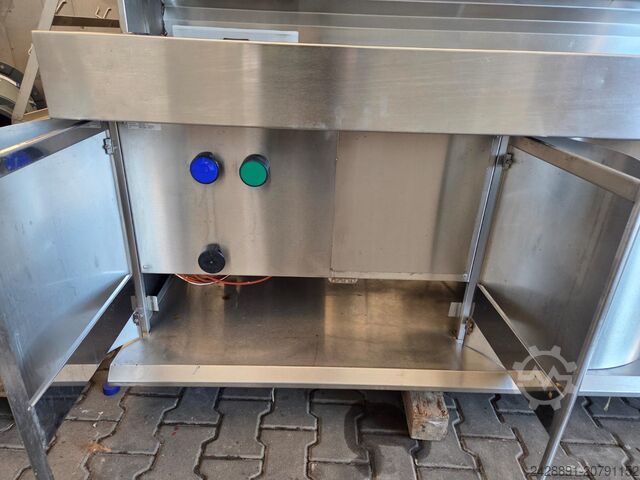 3-vaks friteuse met plaat en bain-marie Kiremko HRF 2