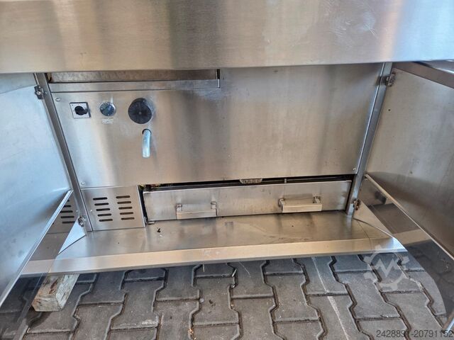 3-vaks friteuse met plaat en bain-marie Kiremko HRF 2
