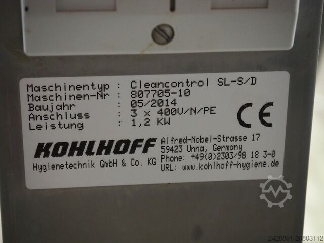 Hygiene/Cleaning Station/Gate Kohlhoff Cleancontrol SL-S/D