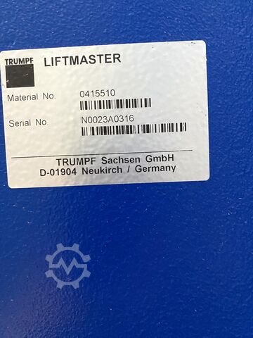 Laserový řezací stroj Trumpf TruLaser 3030 (L20) + LiftMaster + STOPA