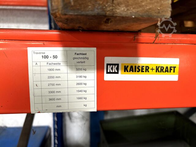 Tungt reol uden indhold KAISER + KRAFT heavy-duty shelving without contents