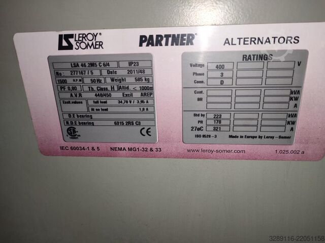 Gerador diesel ELECTRA MOLINS EMJ-225 AUT_MP12 INSO