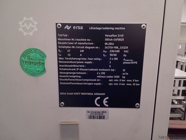 Soldering machine / Selective soldering system ERSA VERSAFLOW 3/45