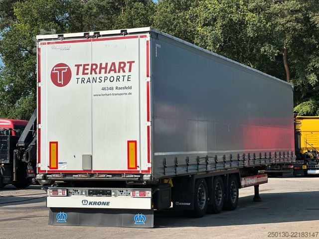 Open oplegger met zeil KRONE SD Curtainsider EDSCHA CodeXL Liftachse
