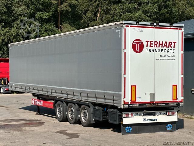 Open oplegger met zeil KRONE SD Curtainsider EDSCHA CodeXL Liftachse