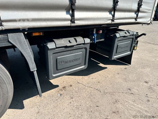 Open oplegger met zeil KRONE SD Curtainsider EDSCHA CodeXL Liftachse