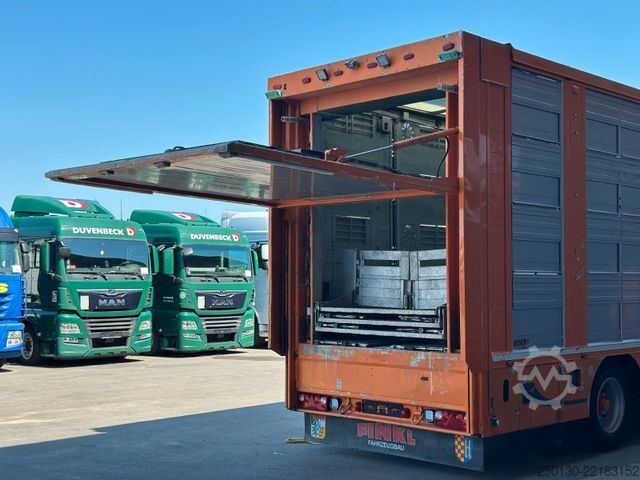 Veetrailer oplegger Finkl SAV35 4.Stock Hubdach Lift Tränke Tridec