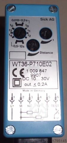 Reflective light barrier Sick WT36-P710E02